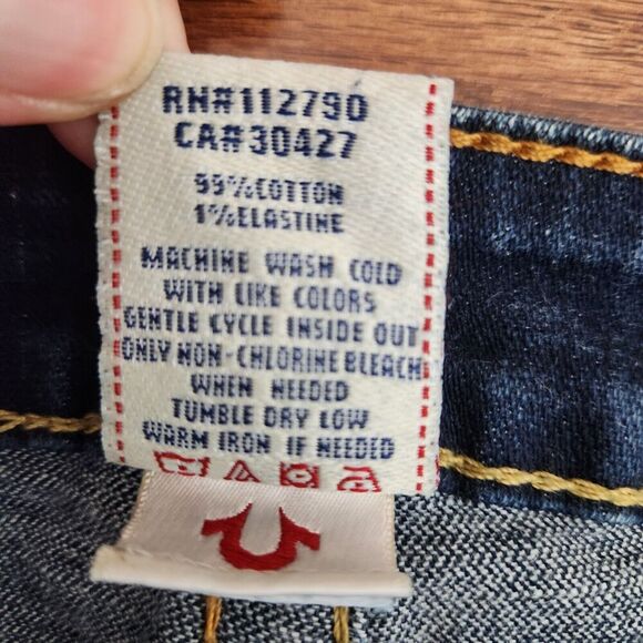 True Religion Jeans Joey SZ 29 Low Rise Y2K‎ Flare Flap Pocket Denim Boot Cut - Picture 12 of 14
